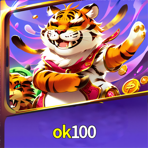 Imagem promocional da ok100 mostrando a plataforma e suas vantagens